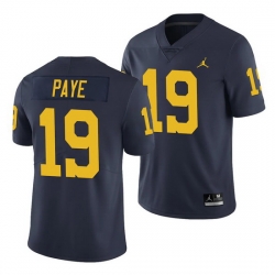 Michigan Wolverines Kwity Paye Navy Limited Men'S Jersey