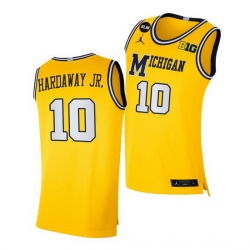 Michigan Wolverines Tim Hardaway Jr. Yellow Blm Social Justice Jersey