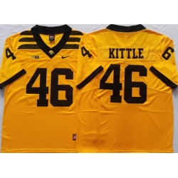 George Kittle Yellow Iowa Hawkeyes Alumni Football Game Jersey