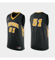 Men Iowa Hawkeyes Black Replica College Basketball Nike Jersey