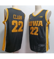 Men Iowa Hawkeyes Caitlin Clark #22 Black Stitched Correct Model NCAA Jersey