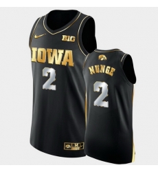 Men Iowa Hawkeyes Jack Nunge Golden Edition Black Authentic Limited Jersey