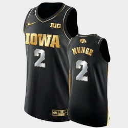 Men Iowa Hawkeyes Jack Nunge Golden Edition Black Authentic Limited Jersey