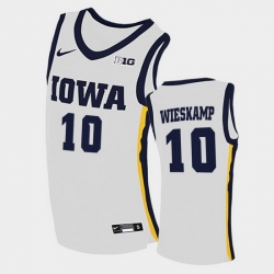 Men Iowa Hawkeyes Joe Wieskamp Home White College Basketball Jersey