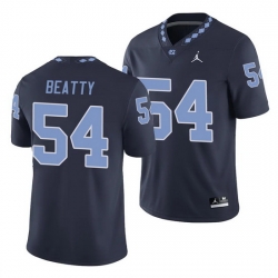 North Carolina Tar Heels A.J. Beatty Navy College Football Men'S Jersey