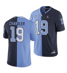 North Carolina Tar Heels Ty Chandler College Football Navy Blue Split Edition Game Jersey