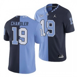 North Carolina Tar Heels Ty Chandler College Football Navy Blue Split Edition Game Jersey