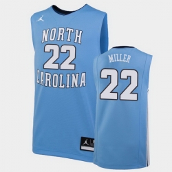 North Carolina Tar Heels Walker Miller Carolina Blue Replica Men'S Jersey
