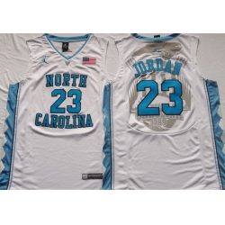 North Carolina Tar Heels White #23 Michael JORDAN Stitched NCAA Jersey