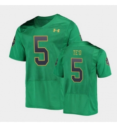 Men Notre Dame Fighting Irish Manti Te'O College Football Green Replica Jersey