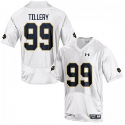 Men Under Armour 99 Limited White Jerry Tillery Notre Dame Fighting Irish Alumni Football Jersey