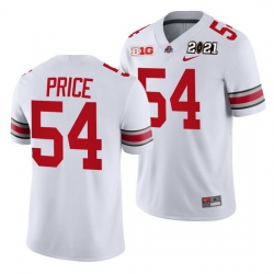 Ohio State Buckeyes Billy Price White 2021 Sugar Bowl Champions College Football Playoff College Football Playoff Jersey 0