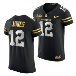Ohio State Buckeyes Cardale Jones Black Golden Edition Jersey