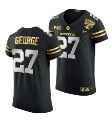 Ohio State Buckeyes Eddie George Black 2021 Sugar Bowl Golden Limited Authentic Football Jersey