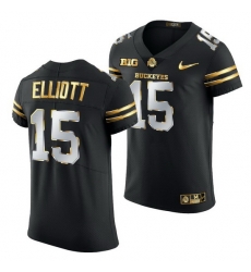 Ohio State Buckeyes Ezekiel Elliott Black Golden Edition Jersey