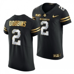 Ohio State Buckeyes J.K. Dobbins Black Golden Edition Jersey