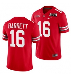 Ohio State Buckeyes J.T. Barrett Scarlet 2021 Sugar Bowl Champions College Football Playoff College Football Playoff Jersey