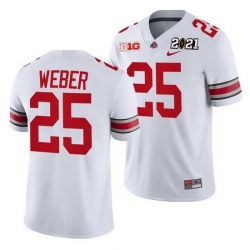 Ohio State Buckeyes Mike Weber White 2021 Sugar Bowl Champions College Football Playoff College Football Playoff Jersey 0