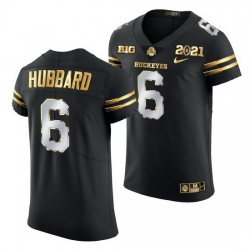 Ohio State Buckeyes Sam Hubbard Black 2021 College Football Playoff Championship Golden Authentic Jersey