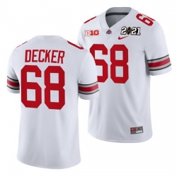 Ohio State Buckeyes Taylor Decker White 2021 Sugar Bowl Champions College Football Playoff College Football Playoff Jersey 0