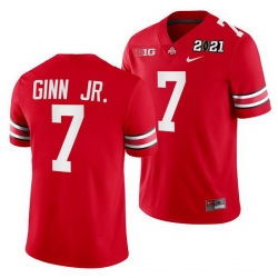 Ohio State Buckeyes Ted Ginn Jr. Scarlet 2021 Sugar Bowl Champions College Football Playoff College Football Playoff Jersey