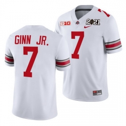 Ohio State Buckeyes Ted Ginn Jr. White 2021 Sugar Bowl Champions College Football Playoff College Football Playoff Jersey 0