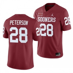 Oklahoma Sooners Adrian Peterson Crimson College Football Men'S Jersey