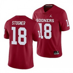 Oklahoma Sooners Austin Stogner Crimson Limited Men'S Jersey