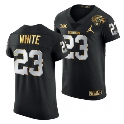 Oklahoma Sooners Dashaun White Black 2020 Cotton Bowl Classic Golden Edition Jersey