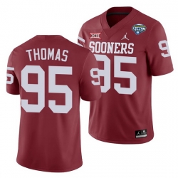 Oklahoma Sooners Isaiah Thomas Crimson 2020 Cotton Bowl Classic College Football Jersey