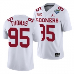 Oklahoma Sooners Isaiah Thomas White 2020 Cotton Bowl Classic College Football Jersey