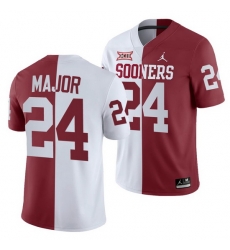 Oklahoma Sooners Marcus Major White Crimson Split Men'S Jersey