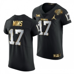 Oklahoma Sooners Marvin Mims Black 2020 Cotton Bowl Classic Golden Edition Jersey