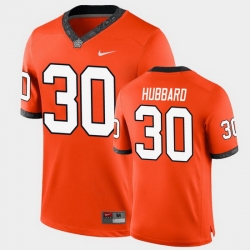 Men Oklahoma State Cowboys Chuba Hubbard College Football Orange Game Jersey