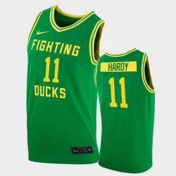 Men Oregon Ducks Amauri Hardy College Basketball Green Replica 2020 21 Jersey