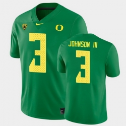 Men Oregon Ducks Johnny Johnson Iii College Football Green Game Jersey
