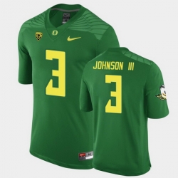 Men Oregon Ducks Johnny Johnson Iii Replica Green Game Football Jersey