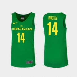 Men Oregon Ducks Kenny Wooten Green Replica College Basketball Jersey