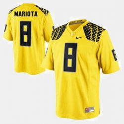 Men Oregon Ducks Marcus Mariota College Football Yellow Jersey