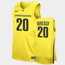 Men Oregon Ducks Sabrina Ionescu Replica Yellow College Basketball Jersey