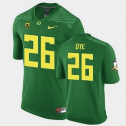 Men Oregon Ducks Travis Dye Replica Green Game Football Jersey