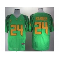 Ncaa Oregon Ducks Kenjon Barner #24 Green College Football Jerseys