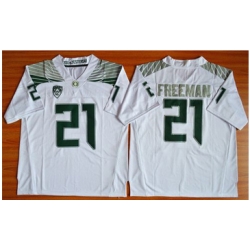 Oregon Ducks #21 Royce Freeman White Limited Stitched NCAA Jersey