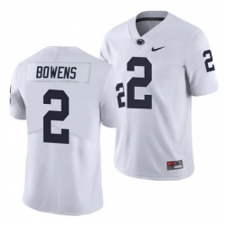 penn state nittany lions micah bowens white limited men's jersey