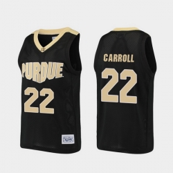 Men Purdue Boilermakers Joe Barry Carroll Alumni Black Basketball Jersey