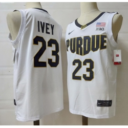 Purdue Boilermakers 23 Jaden Ivey White Stitched NCAA Jersey