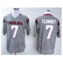 South Carolina Gamecocks 7 Jadeveon Clowney Grey College Football NCAA Jersey