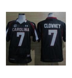 Under Armour South Carolina Javedeon Clowney #7 New SEC Patch NCAA Football - Black