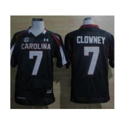 Under Armour South Carolina Javedeon Clowney #7 New SEC Patch NCAA Football - Black