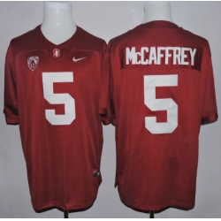 Cardinal #5 Christian McCaffrey Red Stitched NCAA Jersey